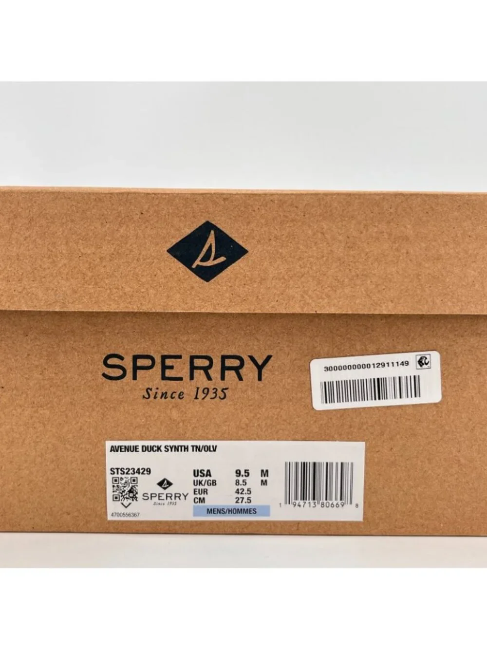 Men's Sperry Avenue Synthetic Duck Boot Tan / Olive, Size 9.5 M
